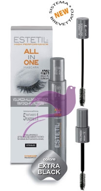 Estetil Linea All in One Mascara Rinforzante Allungante Definizione Colore Nero