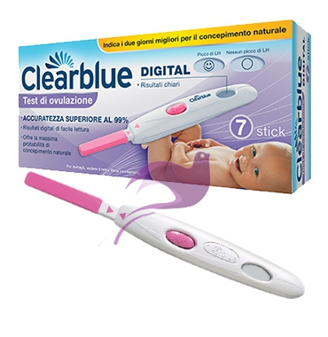 Clearblue Linea Gravidanza Test di Ovulazione Digitale Clearblue 7 Sticks