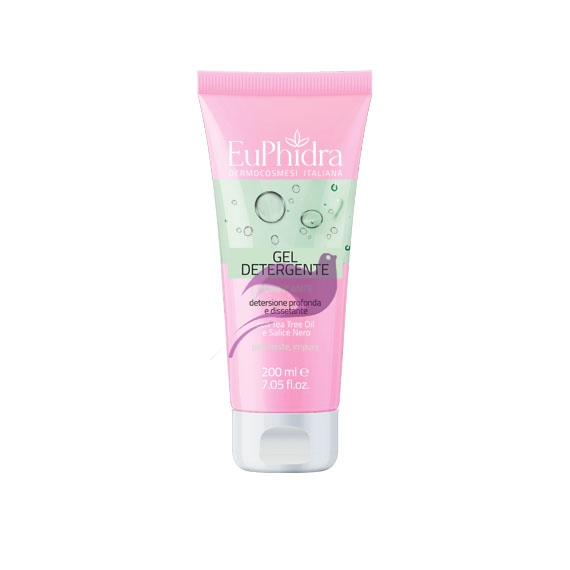 EuPhidra Linea Detersione Viso Gel Detergente Purificante Profondo 200 ml