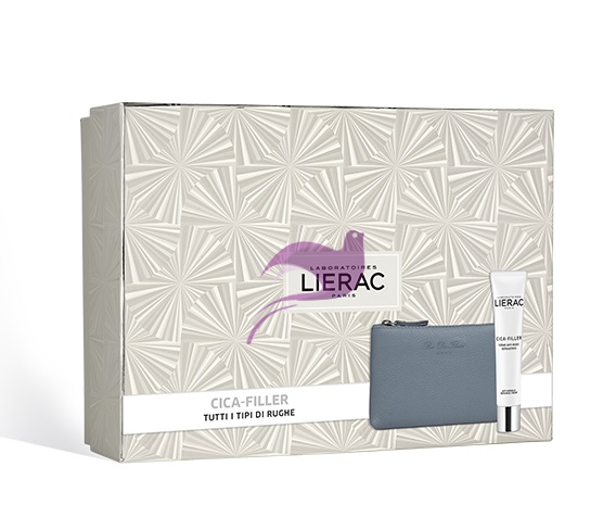 Lierac Cofanetto Cica-Filler Crema Antirughe 40 ml + Pochette Rue des Fleurs