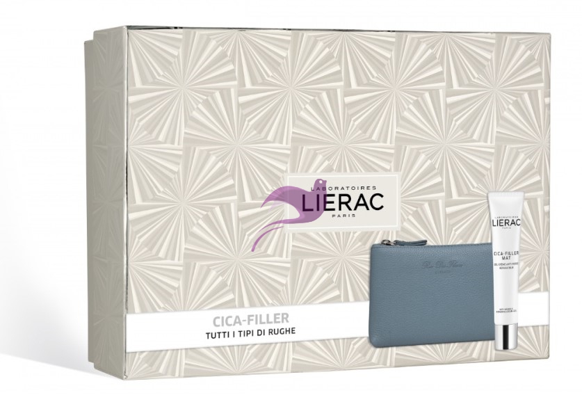Lierac Cofanetto Cica-Filler Mat 40 ml + Pochette Rue des Fleurs