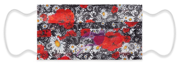 Mascherine Chirurgiche Certificate MyMask Papaveri 10 pezzi