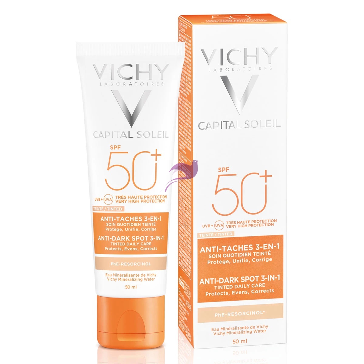 Vichy Linea Capital Soleil SPF50+ Protezione Anti-Macchie 3 in 1 Colorata 50 ml