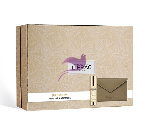 Lierac Cofanetto Premium La Cure Crema Viso + Pochette Rue Des Fleurs