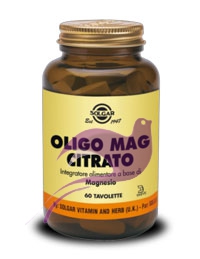Solgar Oligo Mag Citrato Integratore 60 Tavolet
