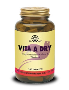 Solgar Vita A Dry Integratore 100 Tavolette