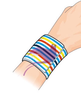 Gibaud Sport Polsino Righe Colorate cm 8 Taglia 3