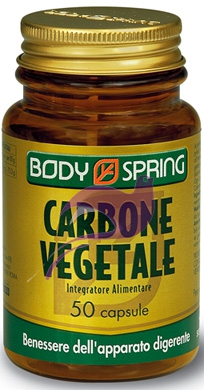 Body Spring Integratore Alimentare Carbone Vegetale 50 Capsule
