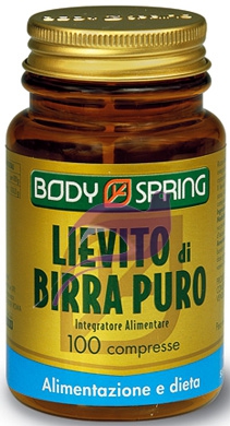 Body Spring Integratore Alimentare Lievito di Birra Puro 250 Compresse