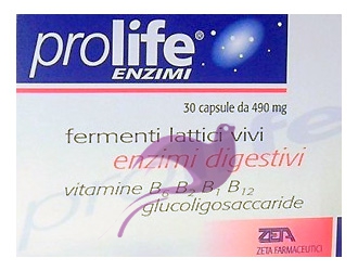 Prolife Enzimi Integratore Alimentare di Fermenti Lattici 30 Capsule