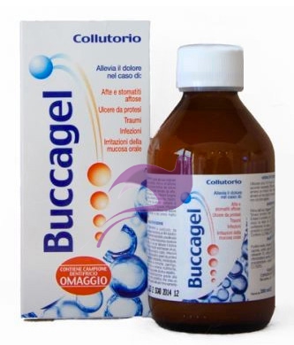 Buccagel afte- Collutorio Lenitivo Calmante Cavo Orale 200 ml