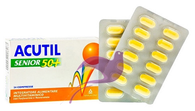 Acutil Multivitaminico Linea Senior 50+ Integratore Alimentare 24 Compresse