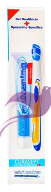 Curaden Curasept Whitening Gel Dentifricio Sbiancante + Spazzolino Promo