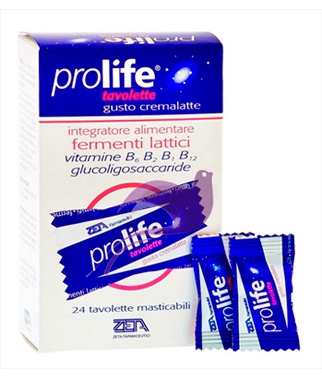 Prolife Integratore Alimentare Dietetico Fermenti Lattici 24 Tavolette Masticab.