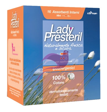 Lady Presteril Linea Pocket Assorbente Puro Cotone 16 Assorbenti Interni Mini