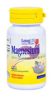 Long Life Linea Benessere dell'Organismo Integratore Magnesium188 100 Compresse