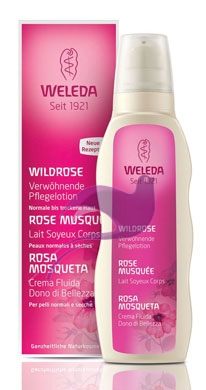 Weleda Linea Rosa Mosqueta Crema Fluida Trattamento Vellutante 200 ml