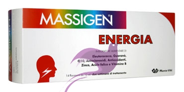 Massigen Linea Benessere ed Equilibrio Energia Integratore 14 Flaconcini 10 ml