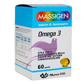 Massigen Linea Salute e Benessere Omega 3 Integratore 60 Capsule