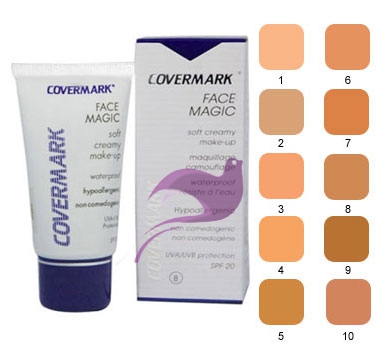 Covermark Linea Face Magic Fondotinta Lunga Tenuta Coprente Viso 30 ml Colore 1