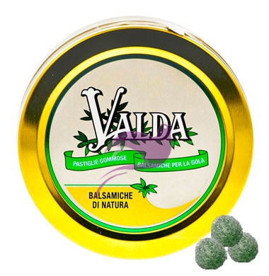 Valda Linea Classica Pastiglie Gommose Balsamiche Emollienti con Zucchero 50 g