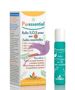 Puressentiel Linea Aromaterapia SOS Pelle Roller 11 Oli Essenziali 5 ml