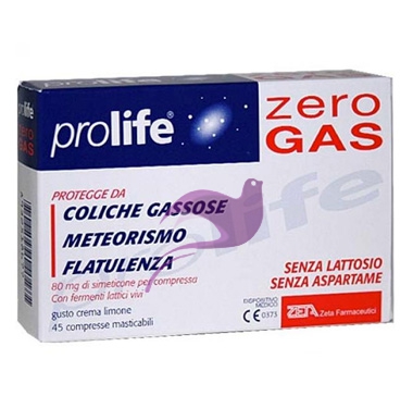 Prolife Zero Gas Linea Intestino Sano Integratore 45 Compresse Masticabili