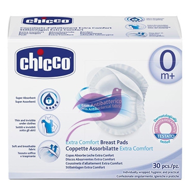 Chicco Linea Mamma Allattamento e Gravidanza 30 Coppette Assorbilatte