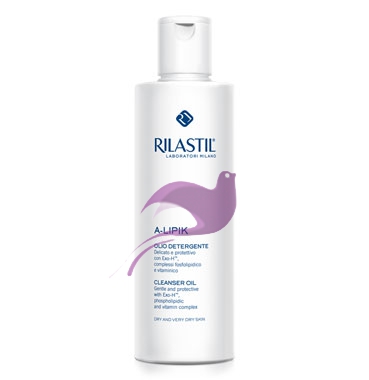 Rilastil Linea A-Lipik Pelli Molto Secche Olio Viso Detergente Lenitivo 250 ml