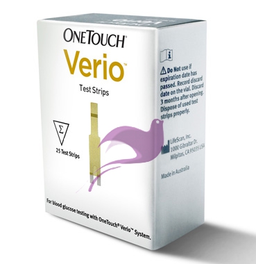 LifeScan OneTouch Linea Controllo Glicemia Verio 25 Strisce Reattive