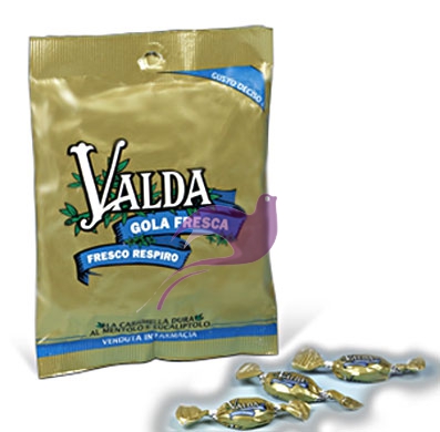 Valda Linea Gola Fresca Caramelle Balsamiche Mentolo con Zucchero 60 g