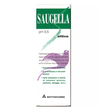 Saugella Linea Attiva Verde Gel Idratante Lubrificante Intimo Delicato 30 ml