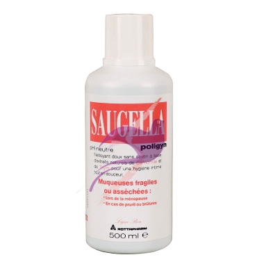 Saugella Linea Poligyn Rosa Dermoliquido Detergente Intimo Delicato 500 ml