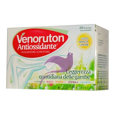 Novartis Linea Gambe Venoruton Antiossidante Integratore 20 Buste Orosolubili