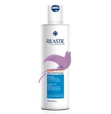 Rilastil Linea Sicurphase Pelli Sensibili Reattive Sapone di Marsiglia 250 ml