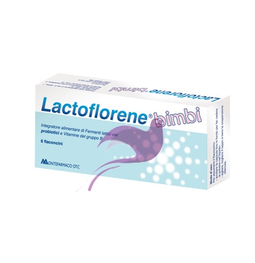 Lactoflorene Linea Fermenti Bimbi Integratore di Fermenti Lattici 12 Flaconcini