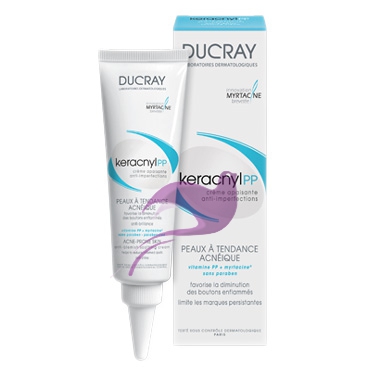 Ducray Linea Pelle Mista e Grassa Keracnyl PP Crema Lenitiva Pelli Acneiche 30ml