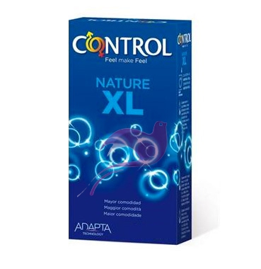 Control Linea Contraccezione Protezione 12 Profilattici Adapta XL Extra Lungo