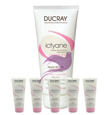 Ducray Linea Disidratazione Ictyane Crema Classica Idratante+Crema Detergente