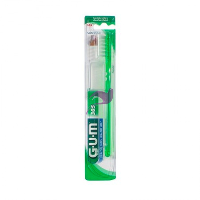GUM Linea Igiene Dentale Quotidiana Classic 305 Spazzolino Duro Regular