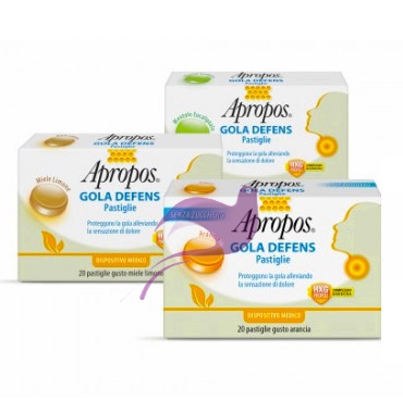 Apropos Linea Gola Defens 20 Pastiglie alla Propoli Gusto Menta Eucalipto