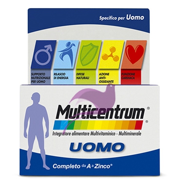 Multicentrum Linea Vitamine Minerali Uomo Integratore Alimentare 30 Compresse