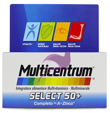 Multicentrum Linea Vitamine Minerali Select 50+ Integratore 50+Anni 30 Compresse