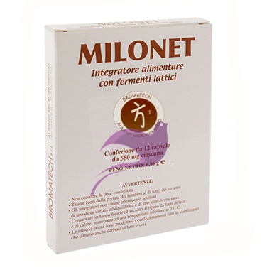 Bromatech Linea Intestino Sano Milonet Fermenti Integratore 12 Capsule
