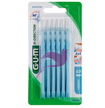 GUM Linea Igiene Dentale Quotidiana Bidirection 2614 Scovolino Fine