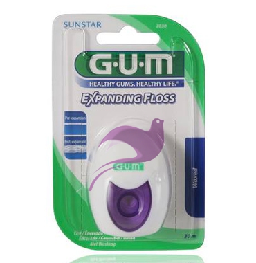 GUM Linea Igiene Dentale Quotidiana Expanding Floss Filo Interdentale Cerato