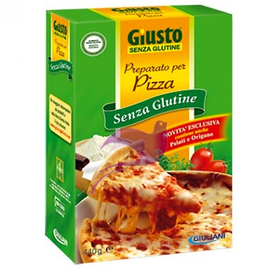 Giusto Linea Farine e Preparati Preparato per Pizza Prodotto senza Glutine 440 g