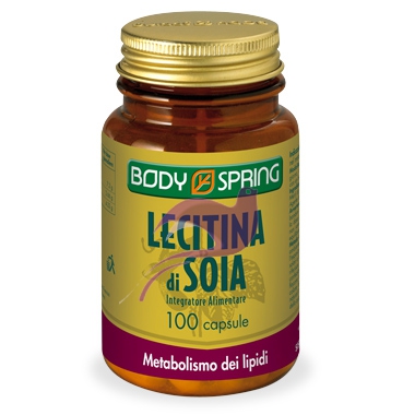 Body Spring Linea Colesterolo Lecitina di Soia Integratore Alimentare 100Capsule