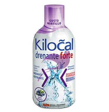 Kilocal Linea Drenante Forte Integratore Alimentare Depurativo 500 ml Mirtillo