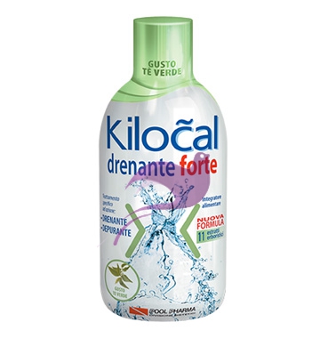Kilocal Linea Drenante Forte Integratore Alimentare Depurativo 500 ml T Verde